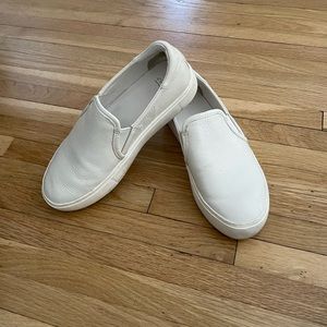 UGG white slide on sneakers